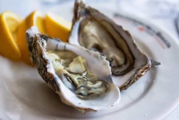 Oysters - a fish that increases male potency due to the zinc content